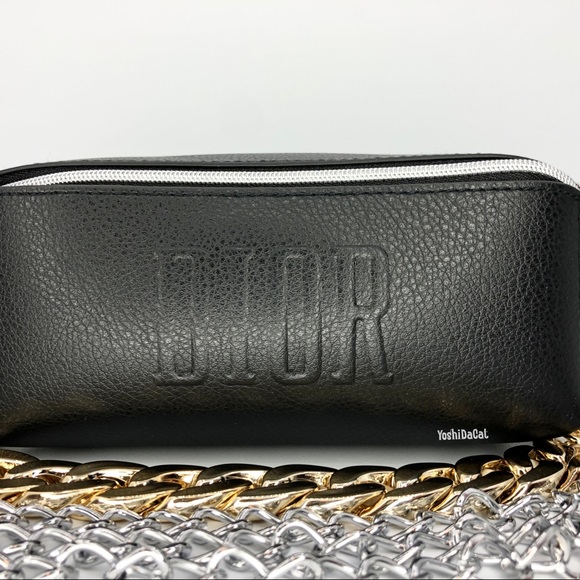 🆕 Dior Beauty Cosmetic Case to Crossbody Bag Purse, Black, New - Picture 2 of 12